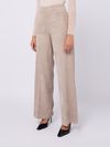 High-waisted wide-leg pants