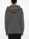 Wool sweatshirt with braided texture