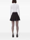 ganni - Pleated mini skirt with logo - 2