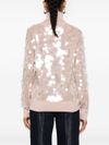 Wool sweater with sequins