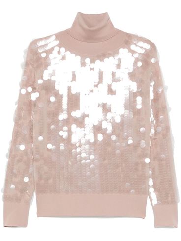 Wool sweater with sequins