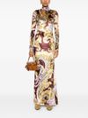 Long paisley print dress