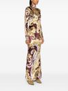 Long paisley print dress