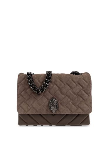 KURT GEIGER - Borsa a spalla Kensington grande in camoscio