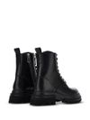 hogan - Calf leather lace-up combat boots - 2