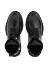 hogan - Calf leather lace-up combat boots - 3