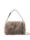 Mini Bond shoulder bag with fur