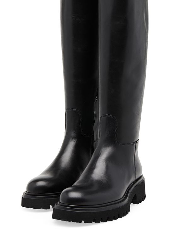 Stivali Alti Neri H&m Stivali Alti Warth In Pelle