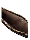 Crocodile-effect leather cardholder