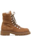 Weber suede combat boots