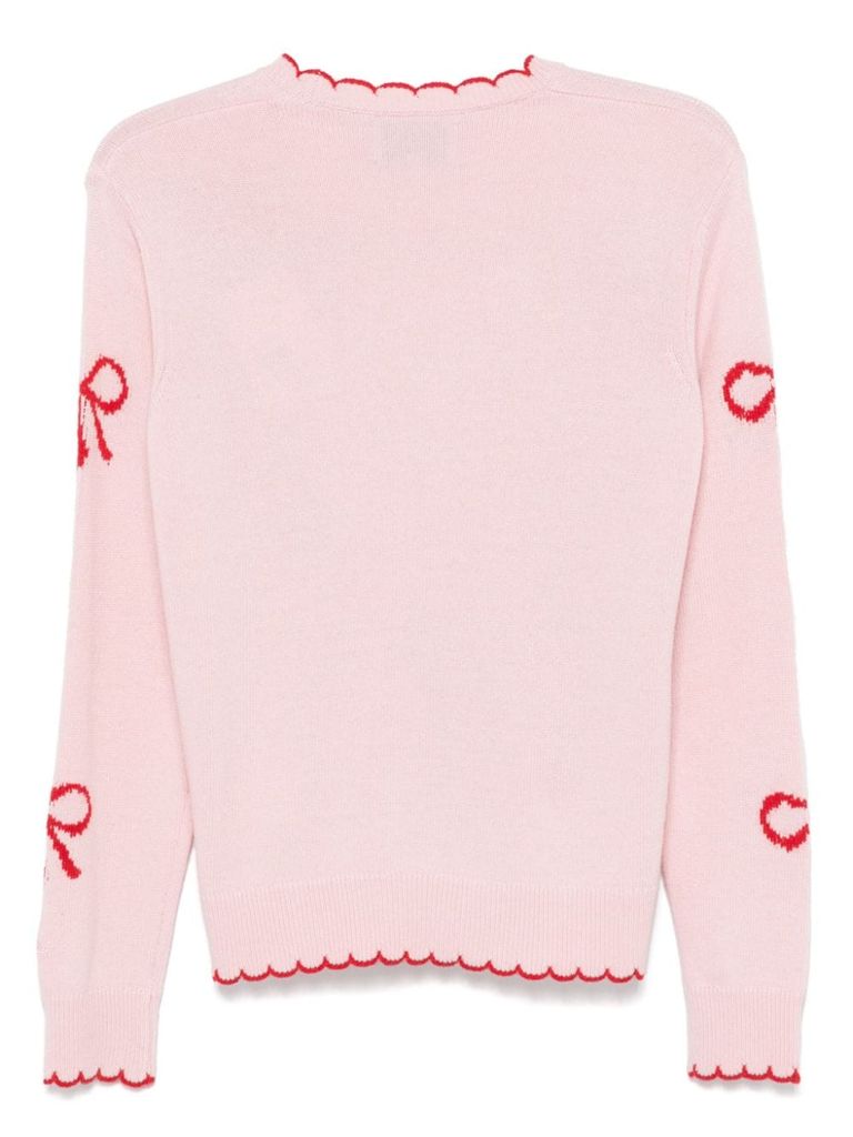 Shop Mc2 Saint Barth New Queen Wool Sweater In Pink