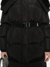 Bruneaux long puffer coat with belt