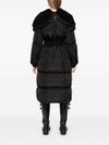 Bruneaux long puffer coat with belt