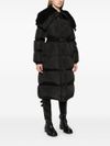 Bruneaux long puffer coat with belt