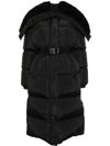 Bruneaux long puffer coat with belt