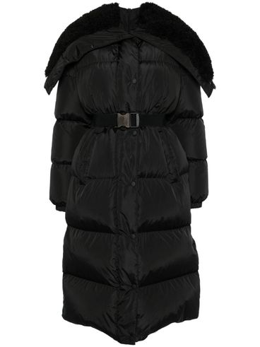 Bruneaux long puffer coat with belt