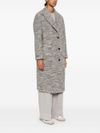 Long single-breasted wool coat