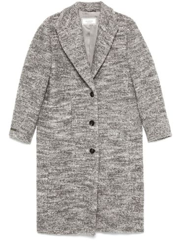 PESERICO - Long single-breasted wool coat