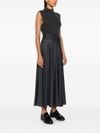 Long wool dress with lurex