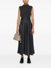 Long wool dress with lurex