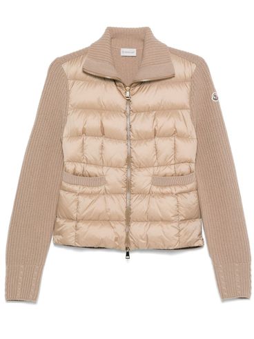 MONCLER - Cardigan imbottito con logo