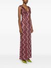 missoni - Long zigzag pattern lurex dress - 4