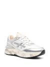 Moerund 6993 sneakers in silver leather