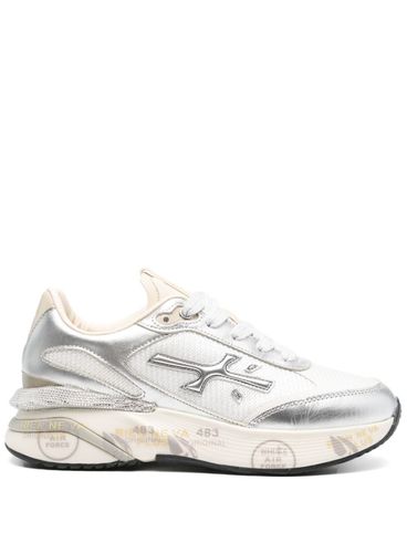 Sneakers Moerund 6993 in pelle argento