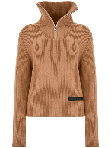 PHILIPPE MODEL - Ribbed wool sweater with zip