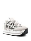 Sneakers Beth 6952 in pelle con motivo zebrato