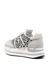 Sneakers Beth 6952 in pelle con motivo zebrato