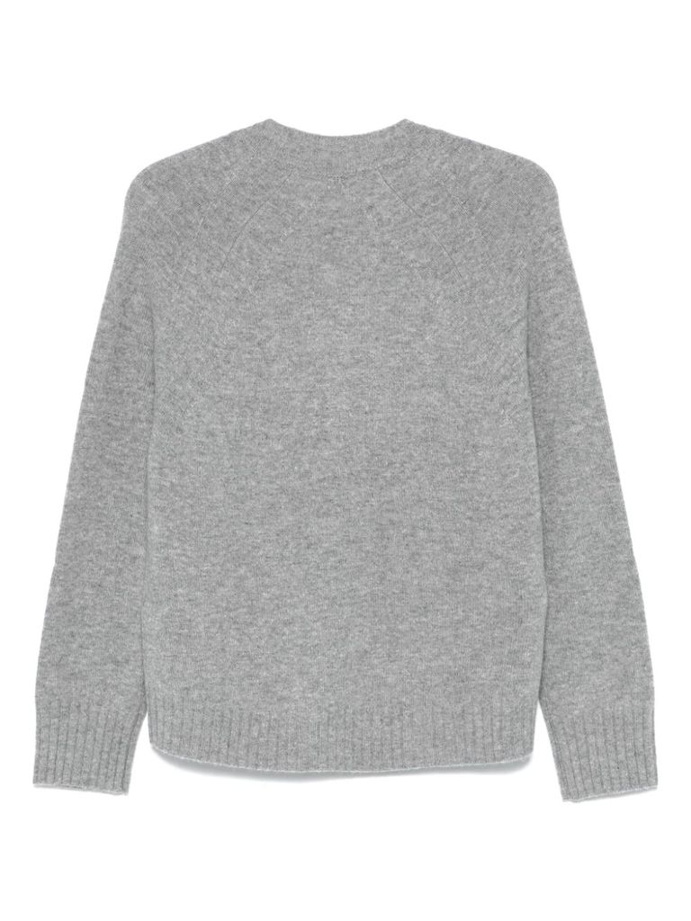 Shop Seventy Oversized Wool And Cashmere Sweater In Grey