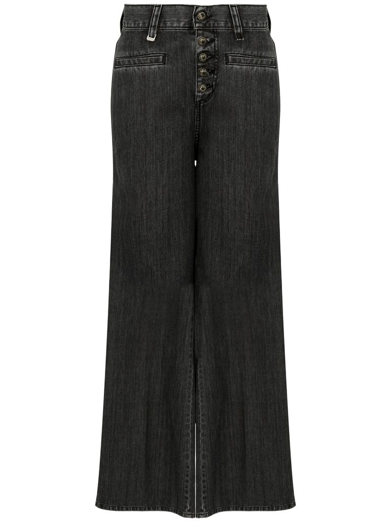 Shop Staff Lovely Wide-leg Long Jeans In Blue