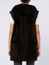 Long Laurie sleeveless reversible coat