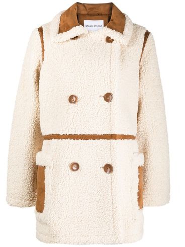 STAND STUDIO - Cappotto lungo Chloe in finto shearling