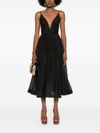 zimmermann - Midi Illustration dress in linen and silk - 4