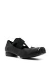 Ballet ballerinas in black calf leather