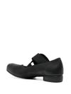 Ballet ballerinas in black calf leather