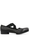 Ballet ballerinas in black calf leather