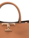 T Timeless leather tote bag.