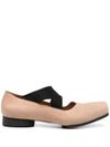 Ballet ballerinas in beige calf leather