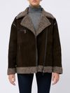 leather authority - Dale jacket in suede with fur - 3