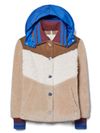 tory burch - Wool-effect bomber jacket with buttons. - 3