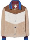 tory burch - Wool-effect bomber jacket with buttons.