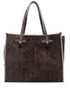 Marcella Loden suede shopping bag