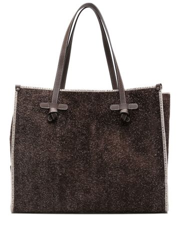 Borsa shopping Marcella Loden in camoscio