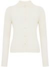 vanise - Cardigan Francoise in cashmere bianco