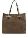 Borsa shopping Marcella Loden in camoscio