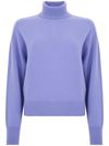 Matilde cashmere sweater with a high collar