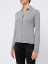 vanise - Cardigan Francoise in cashmere grigio - 1